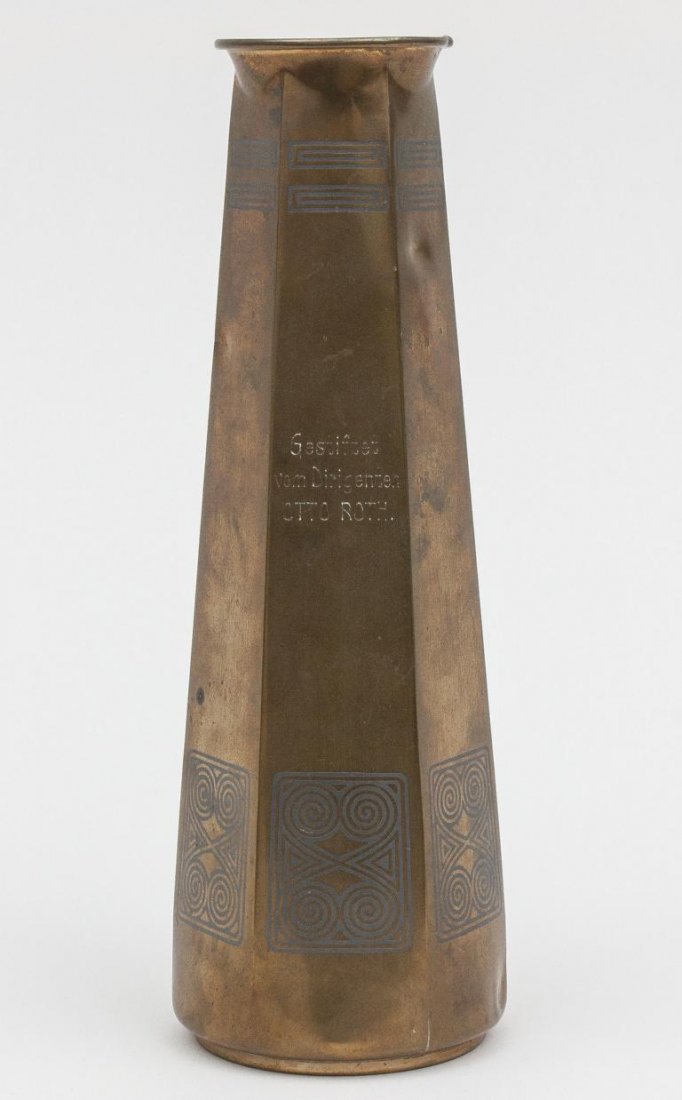 Sechskantvase, Jugendstil, WMF Geislingen, um 1910 auf (1 of 4)