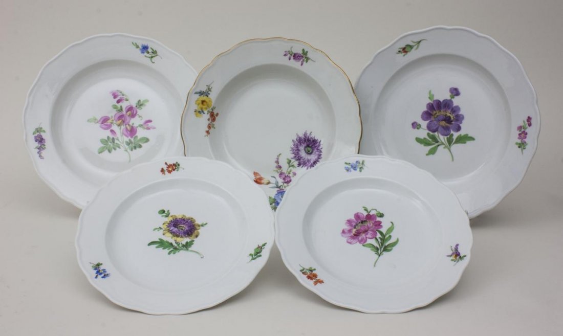 Lot 5 Teller 'Deutsche Blume' / Lot 5 plates 'German (1 of 4)