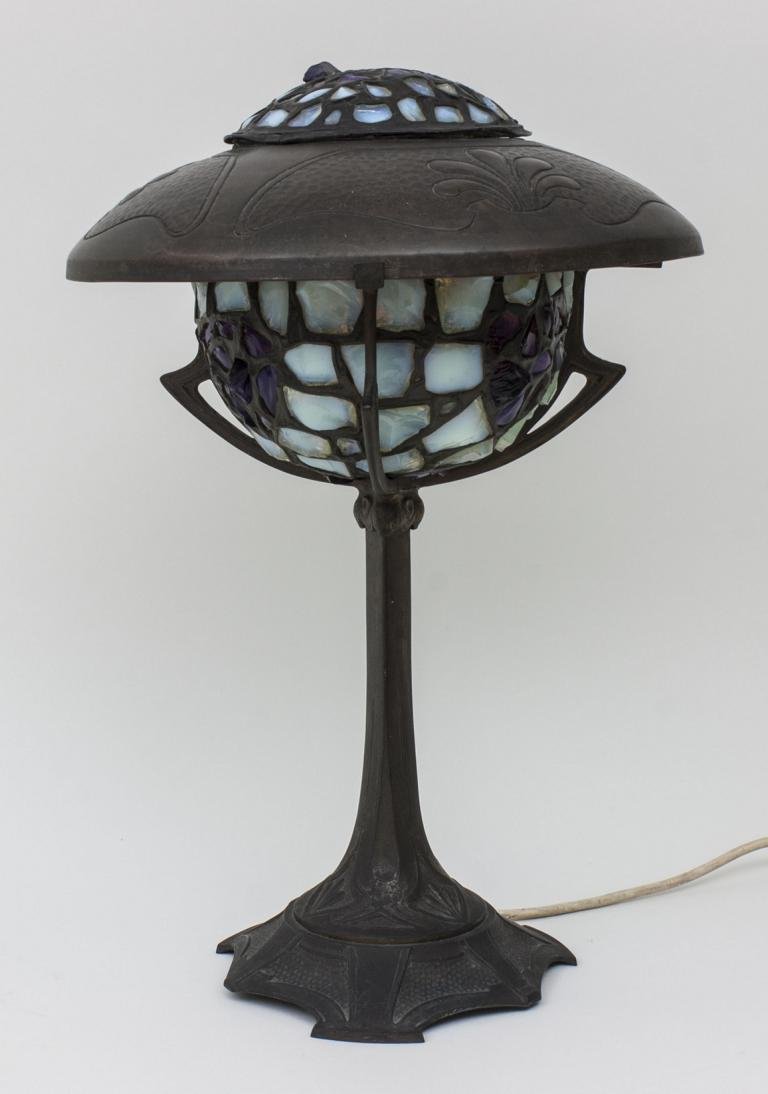 Jugendstil Tischlampe / Art Nouveau Table Lamp, um / (1 of 3)
