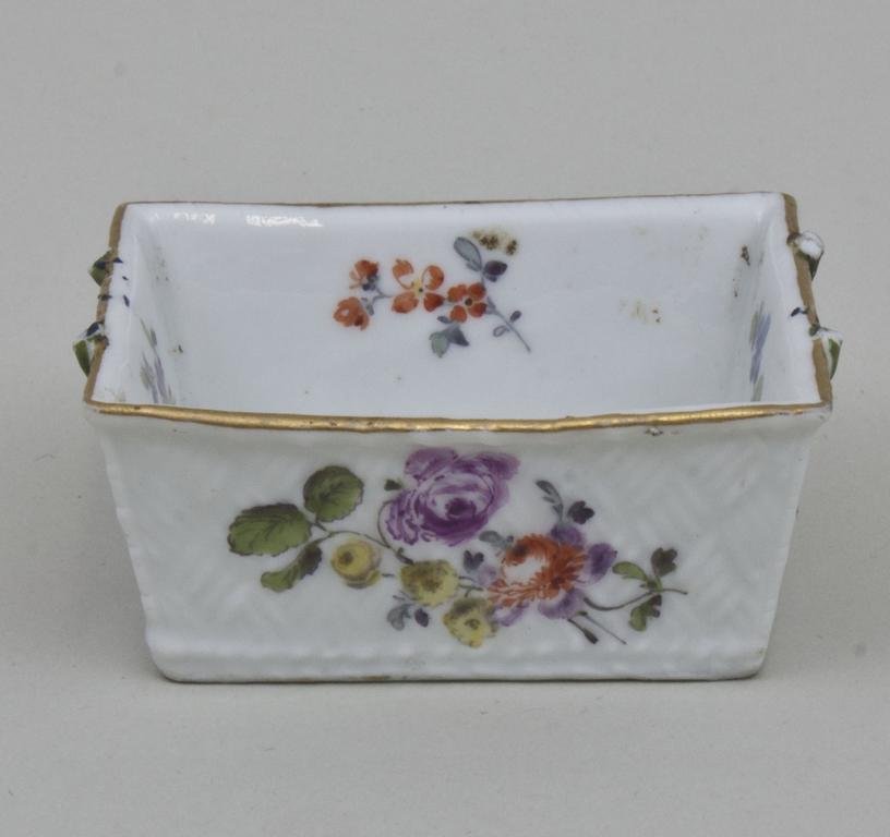 Korb/ Basket, Meissen, um 1750 rechteckige Form mit (1 of 4)