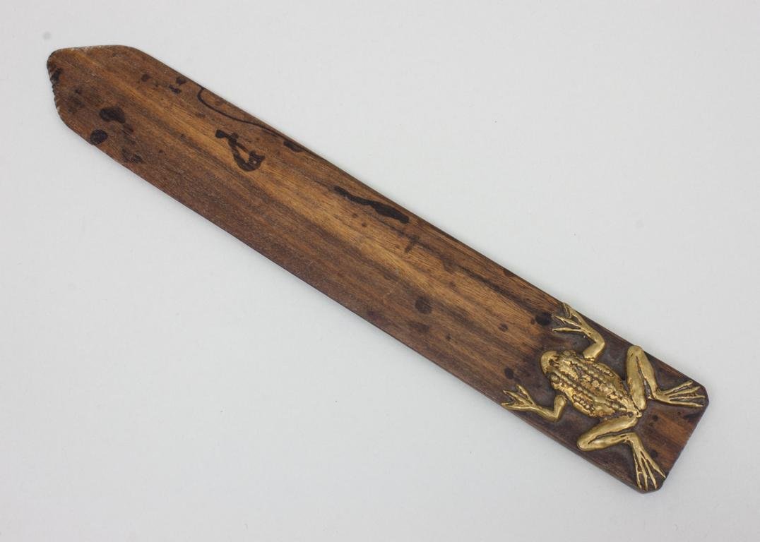 Brieföffner mit Frosch / Letter Opener with Frog, ca. (1 of 1)