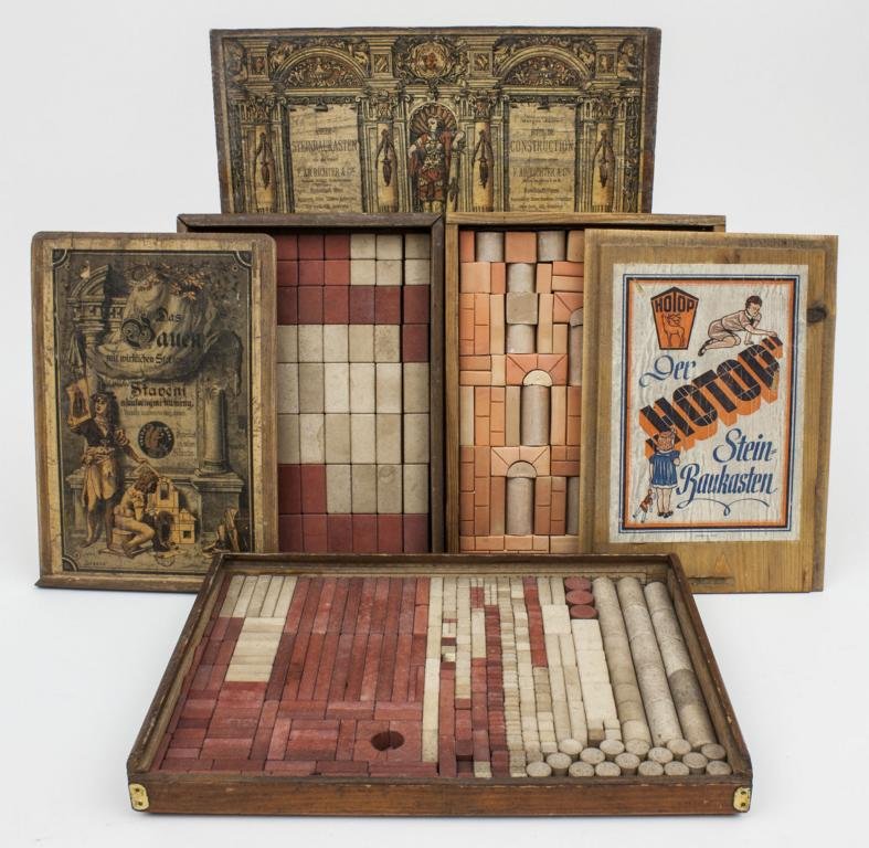 Lot 2 Anker- + 1 HOTOP-Steinbaukästen / Building Sets, (1 of 1)