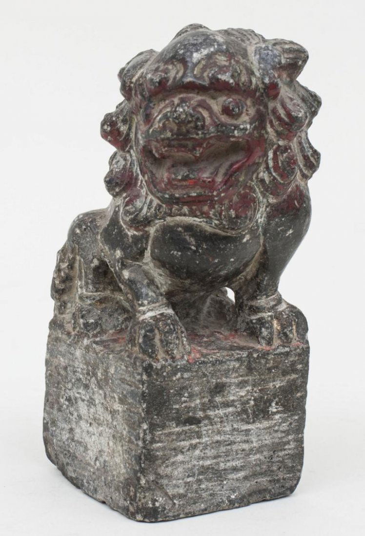 Löwe / Stone Lion, China, frühes Ming, 14.-15. Jh. (1 of 3)