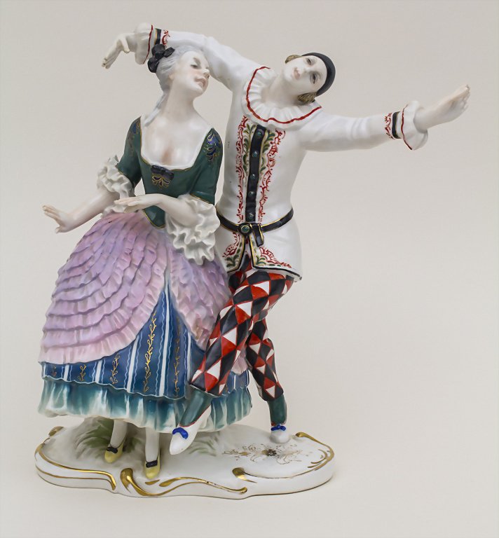 Figurengruppe mit Harlekin und Colombine/ Porcelain (1 of 4)
