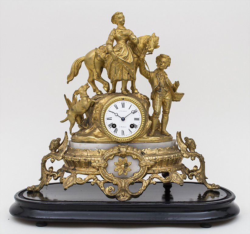 Pendule mit jungem Paar, Napoleon III, (1 of 8)