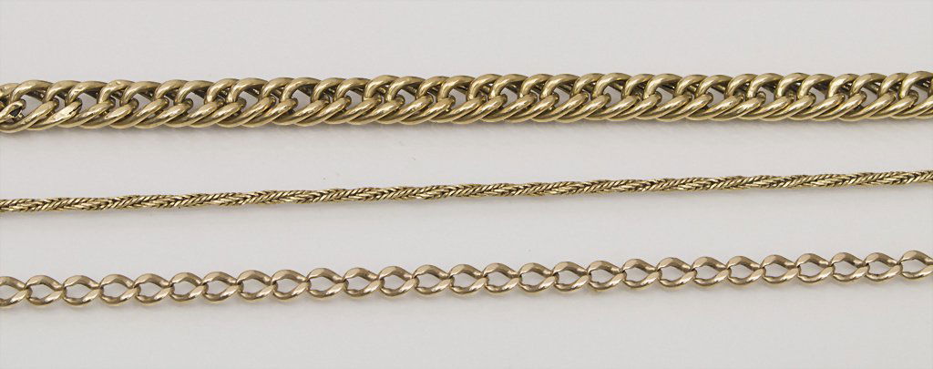 Lot 3 Gelbgold-Ketten / Lot Yellow Gold Chains (1 of 1)