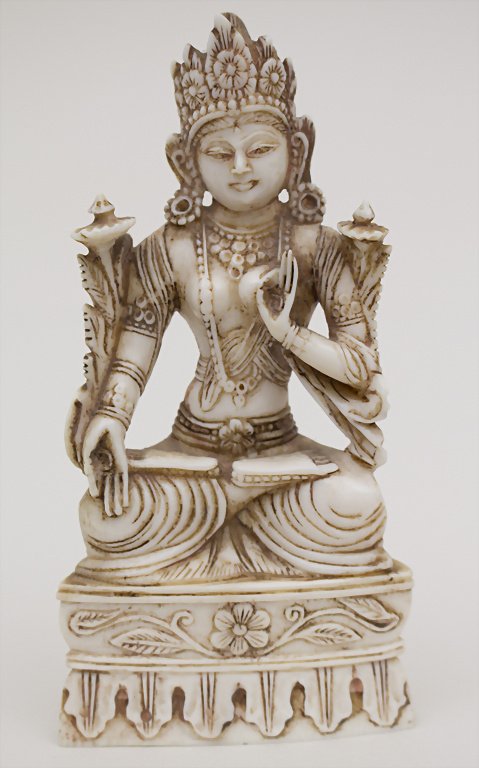 Elfenbeinbuddha / Ivory Buddha, Tibet, 17./18. Jh. (1 of 2)