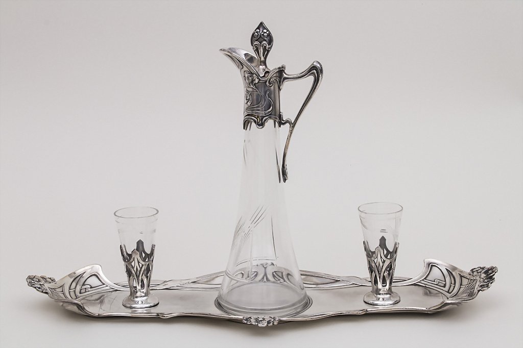 Jugendstil Likörset / Art Nouveau Liqueur Set, WMF, (1 of 3)