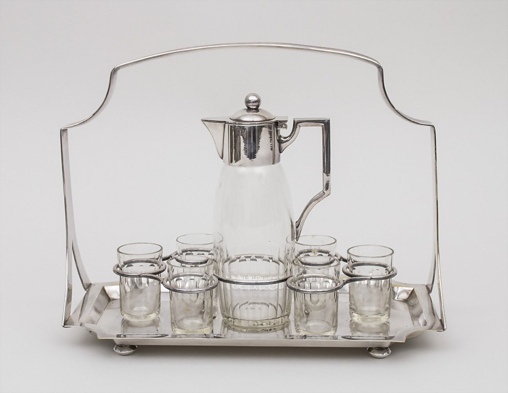 Jugendstil Likörset / Art Nouveau Liqueur Set, (1 of 2)