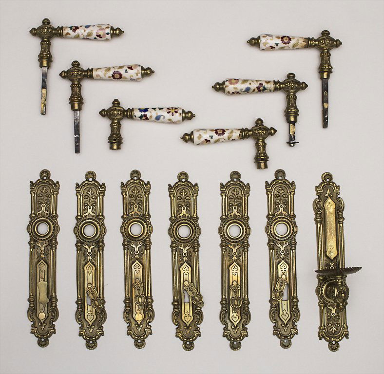 Lot 3 Türkdrücker-Garnituren / 3 Doorhandle Sets, um (1 of 1)