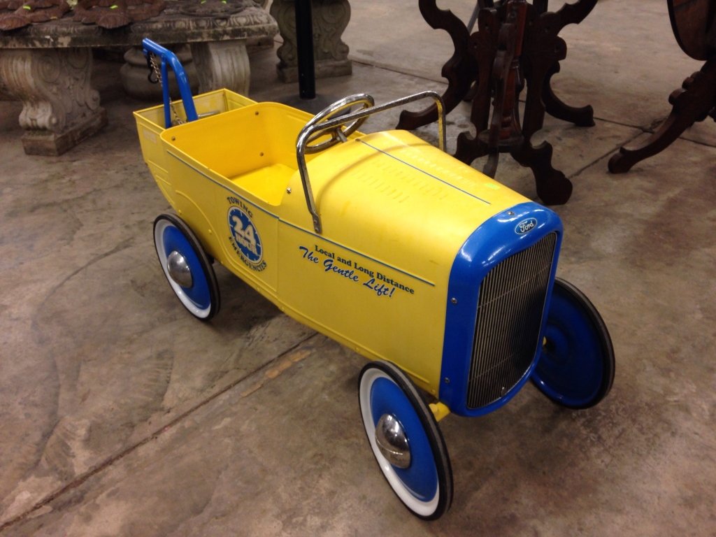 Ford pedal car tow truck