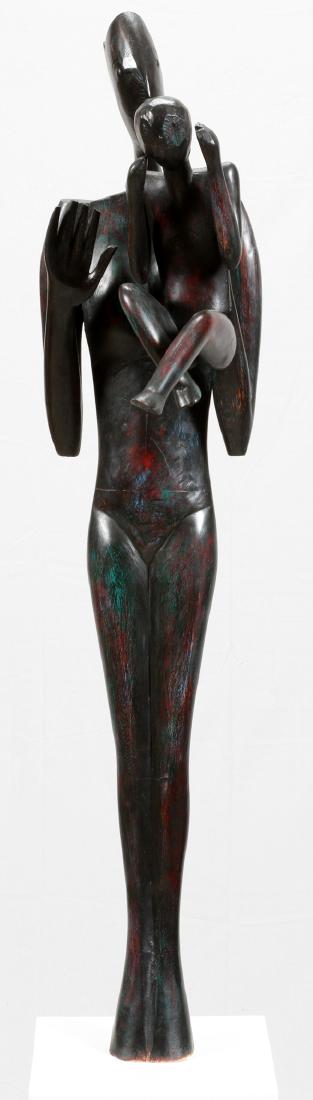 JOHN WRAGG CARVED WOOD SCULPTURE (1 of 4)