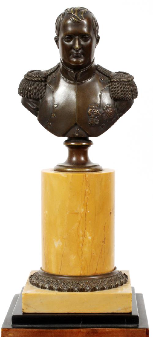 BRONZE BUST OF NAPOLEON LATE 19TH C. (1 of 4)