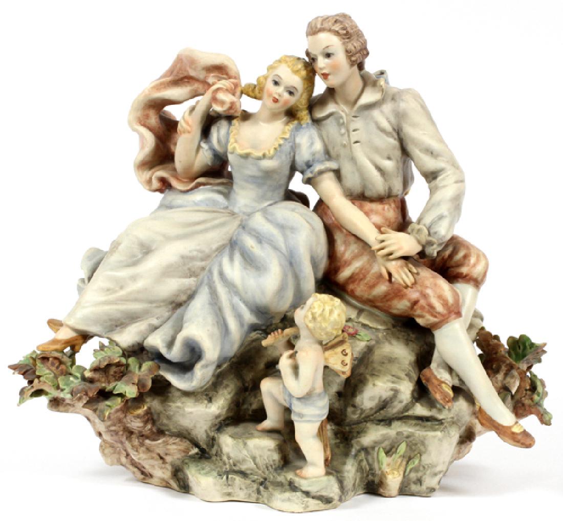 BISQUE FIGURE GROUP PETUCCO - TOLIO NOVE ITALY (1 of 4)