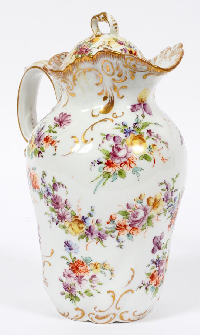 DRESDEN PORCELAIN CHOCOLATE POT (1 of 3)