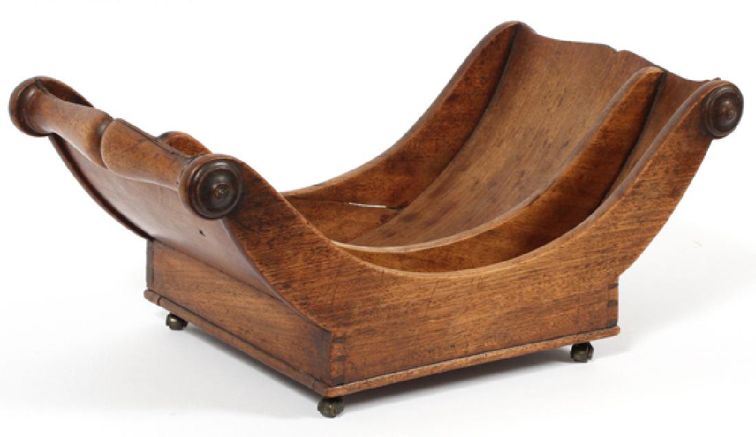 REGENCY MAHOGANY CHEESE WHEEL HOLDER C 1840 (1 of 3)