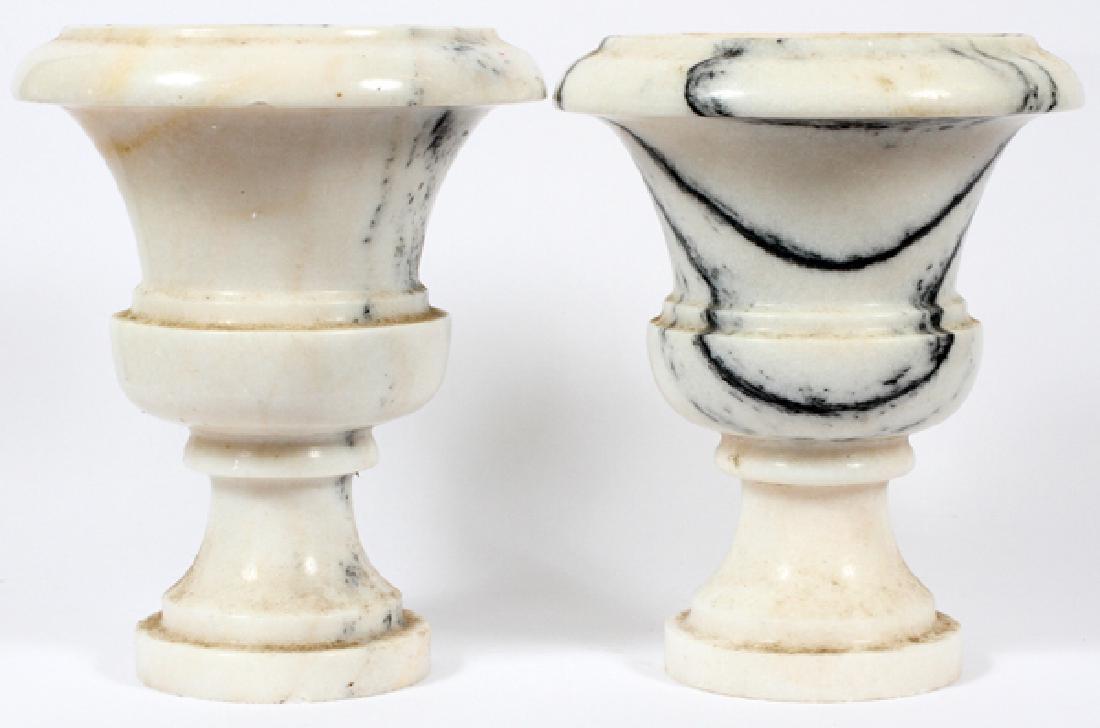MARBLE URNS PAIR (1 of 2)