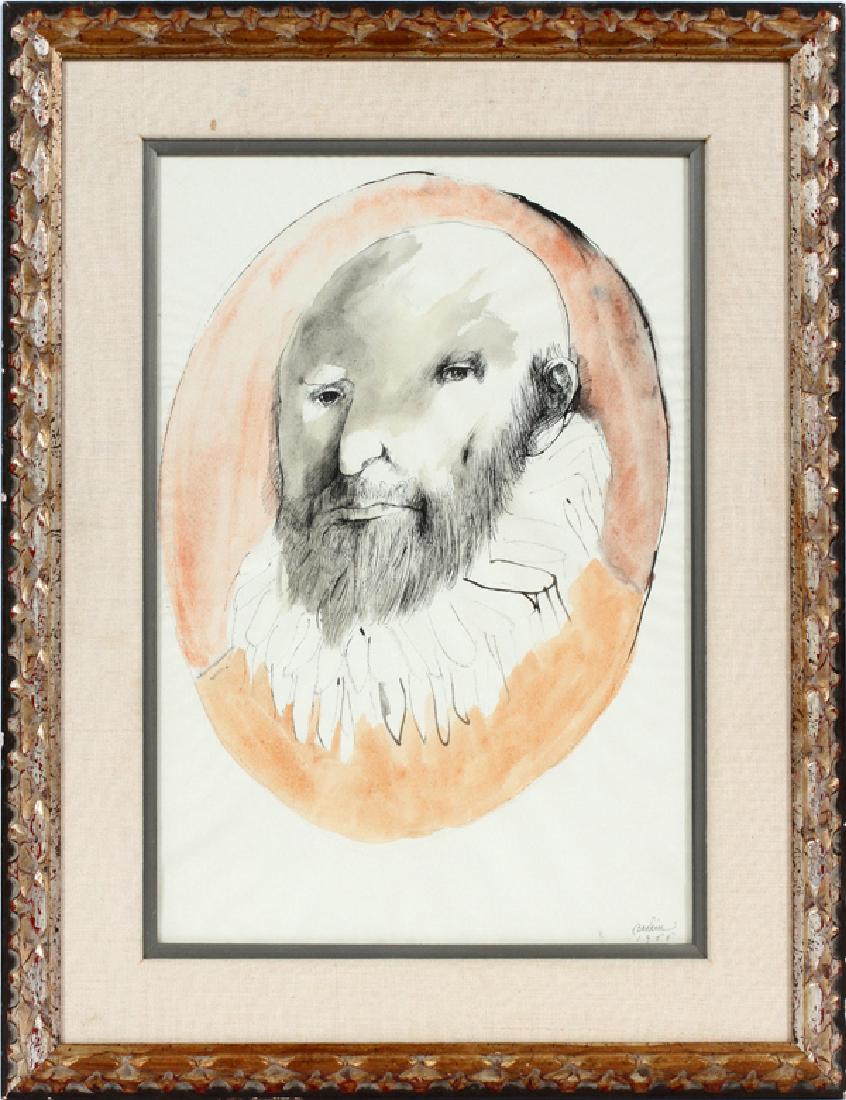 LEONARD BASKIN WATERCOLOR 1966 (1 of 4)