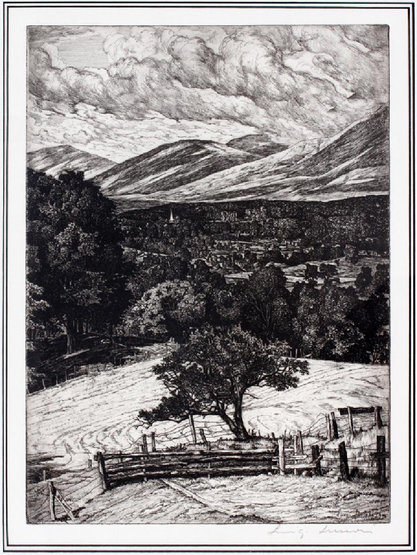 LUIGI LUCIONI SIGNED ETCHING 1946 (1 of 4)