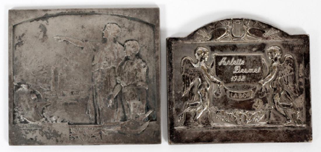 FRENCH ART NOUVEAU SILVER MEDALS (1 of 2)