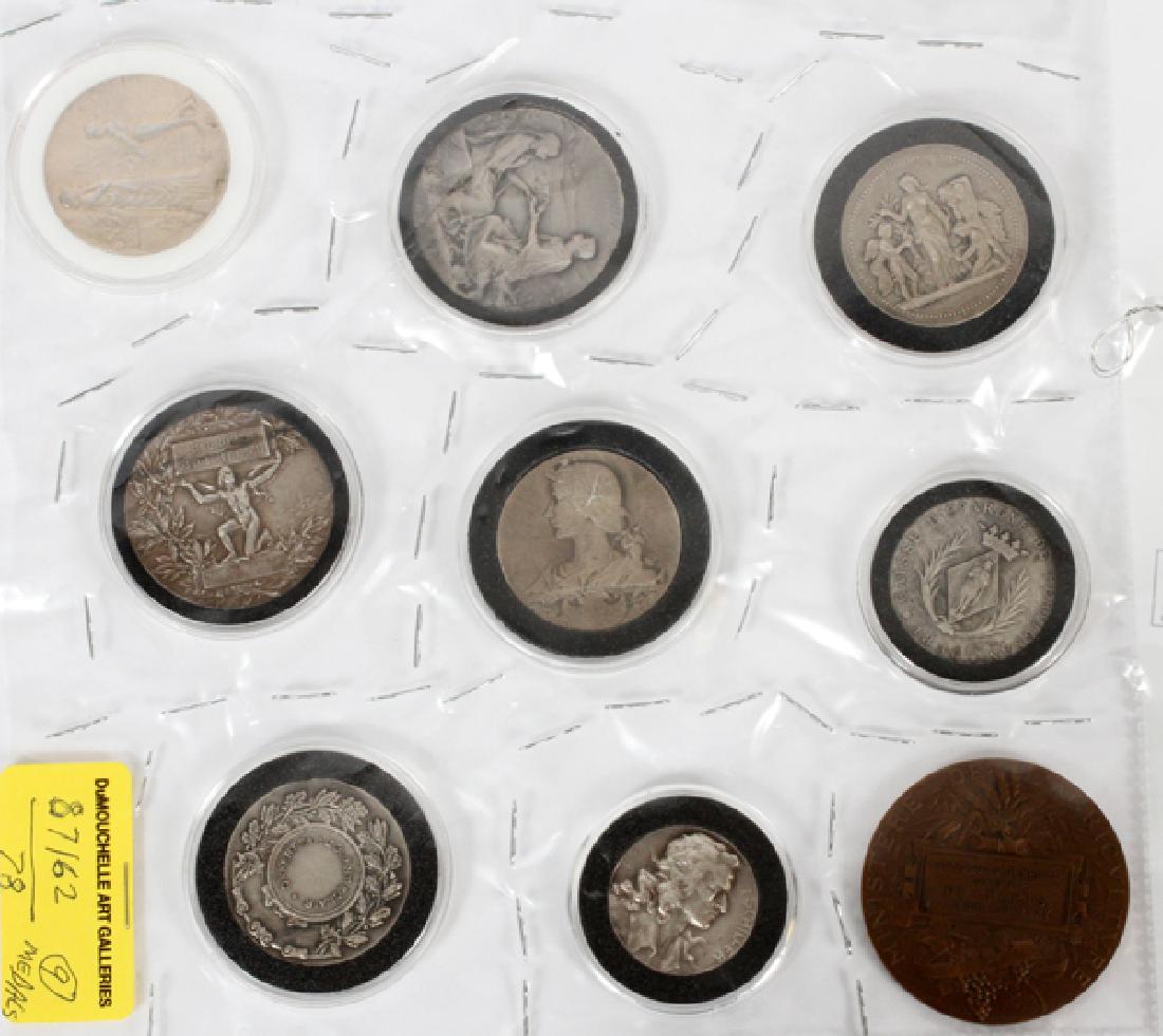 FRENCH SILVER & BRONZE MEDAL COLLECTION 1836-1912 (1 of 1)