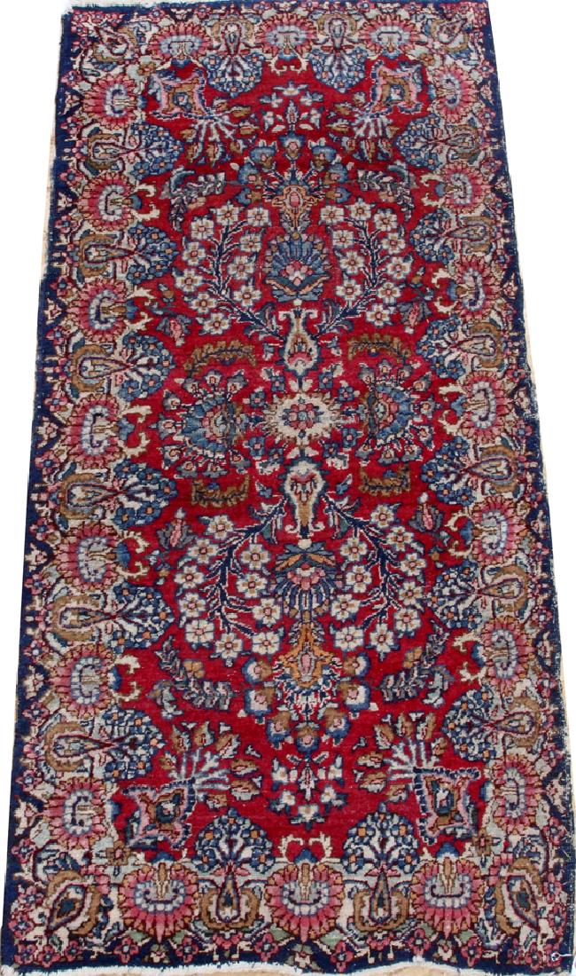 KERMAN PERSIAN WOOL MAT C 1920 (1 of 2)