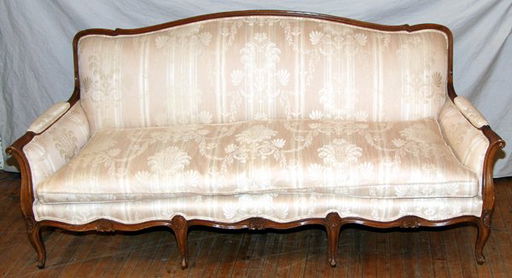 082179 Meyer Gunther Martini Carved Walnut Sofa