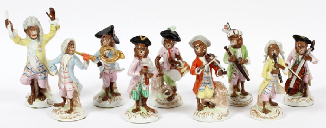 SCHEIBE-ALSBACH PAINTED PORCELAIN MONKEY ORCHESTRA (1 of 6)