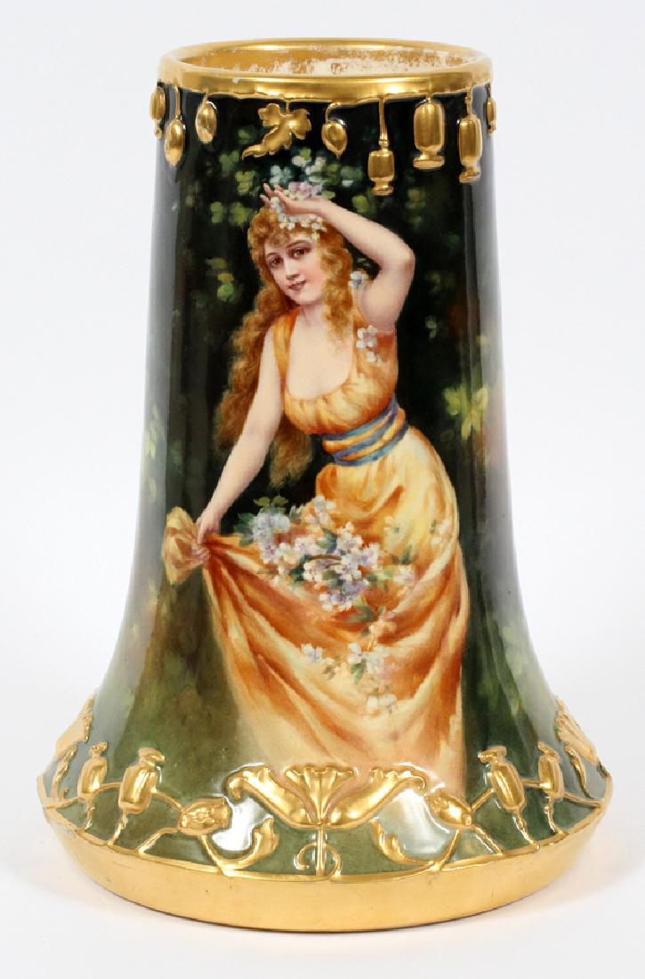 ROYAL BONN GERMANY HAND PAINTED PORCELAIN VASE (1 of 4)