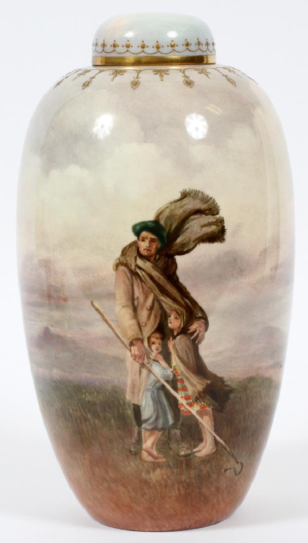 ROYAL DOULTON PAINTED PORCELAIN GINGER JAR (1 of 5)