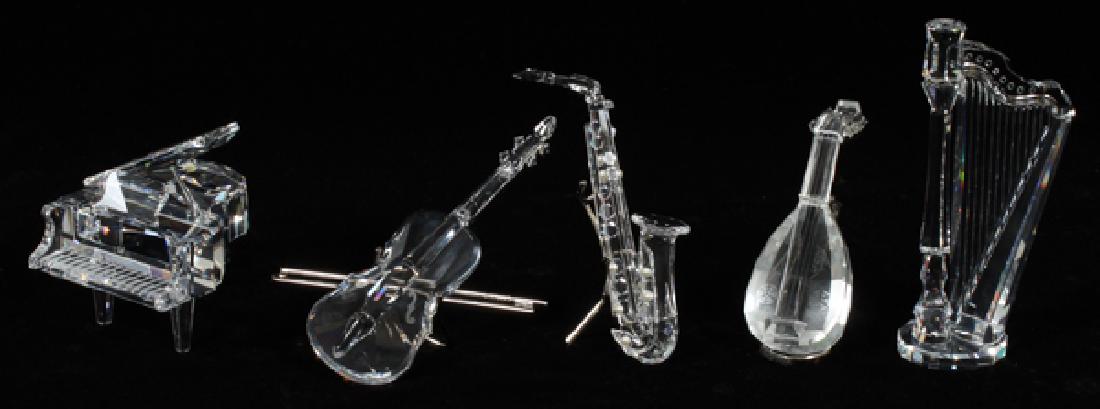 SWAROVSKI CRYSTAL INSTRUMENT FIGURINES FIVE (1 of 2)