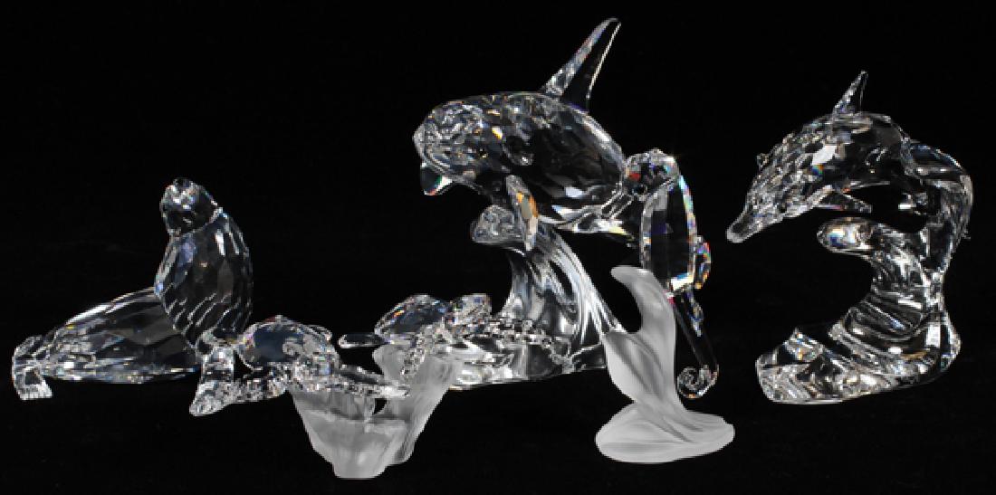 SWAROVSKI CRYSTAL AQUATIC FIGURINES FIVE (1 of 2)