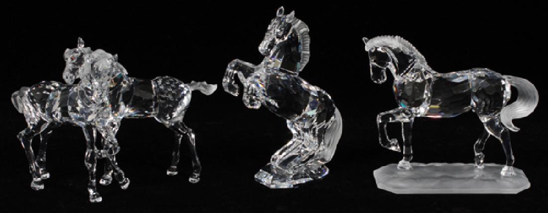 SWAROVSKI CRYSTAL HORSE FIGURINES THREE (1 of 2)