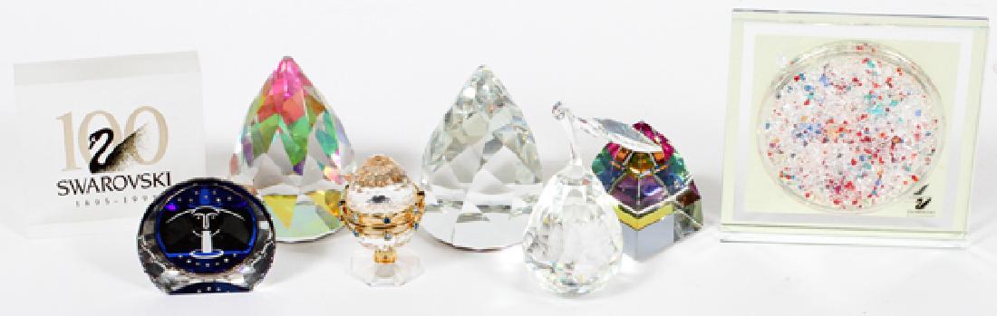 SWAROVSKI CRYSTAL PAPERWEIGHTS AND DISPLAYS NINE (1 of 2)
