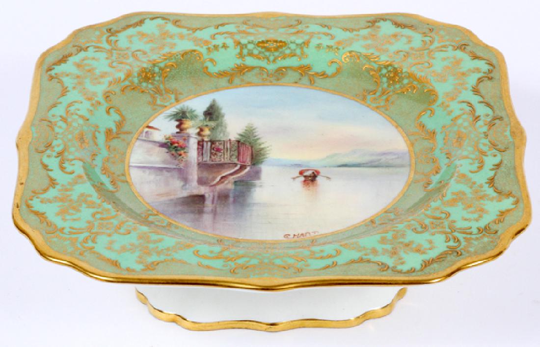 ROYAL DOULTON PAINTED PORCELAIN COMPOTE (1 of 3)