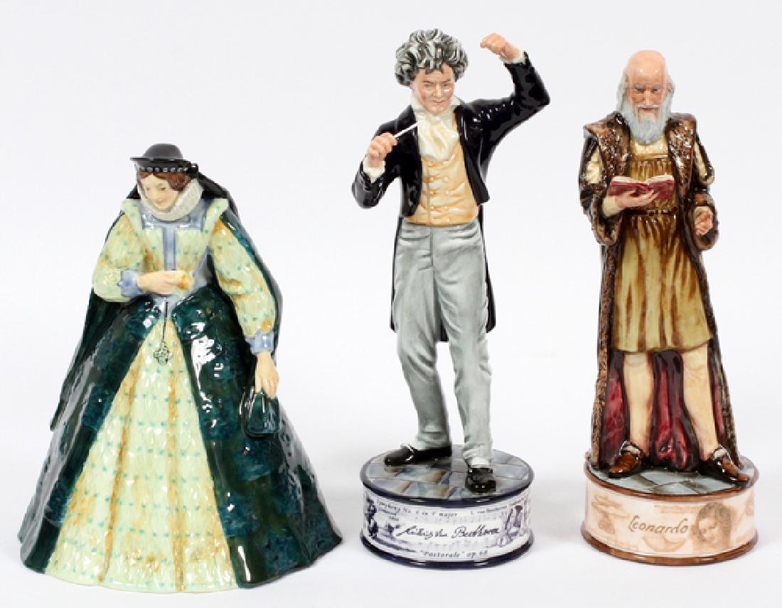 ROYAL DOULTON PAINTED PORCELAIN FIGURINES THREE (1 of 2)