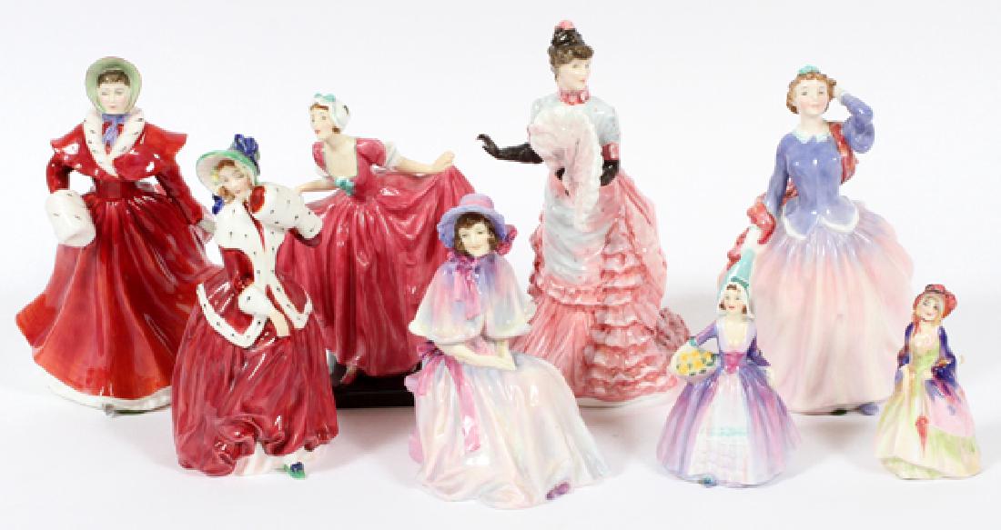 ROYAL DOULTON PORCELAIN FIGURINES EIGHT (1 of 2)