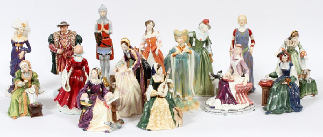 ROYAL DOULTON & OTHER PAINTED PORCELAIN FIGURINES (1 of 3)