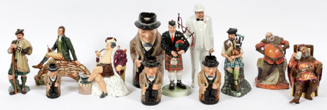 ROYAL DOULTON PAINTED PORCELAIN FIGURES TWELVE (1 of 2)