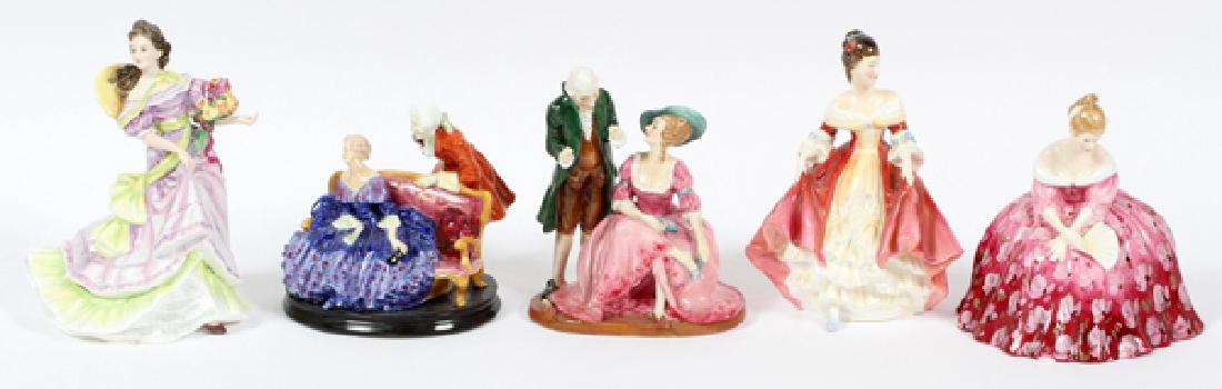 ROYAL DOULTON PORCELAIN FIGURAL GROUPS FIVE (1 of 2)