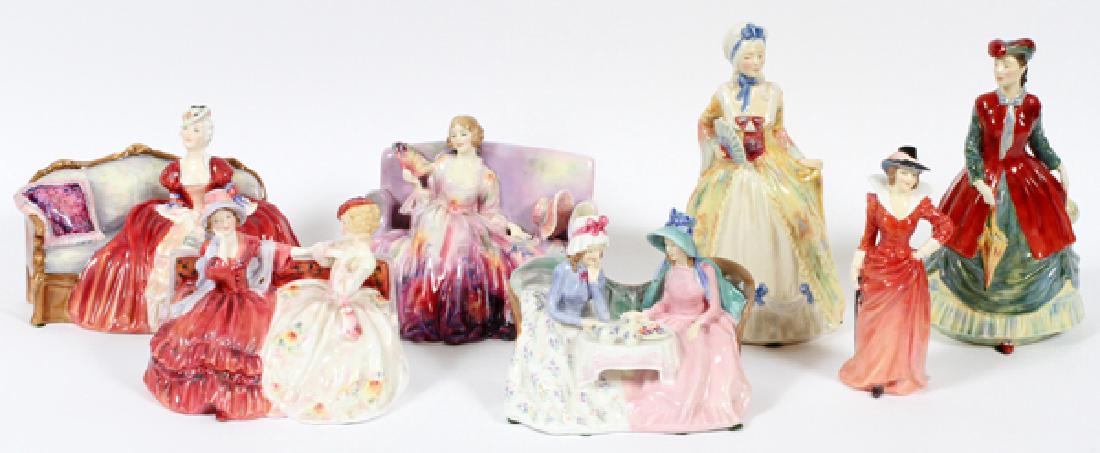 ROYAL DOULTON PORCELAIN FIGURINES SEVEN (1 of 2)
