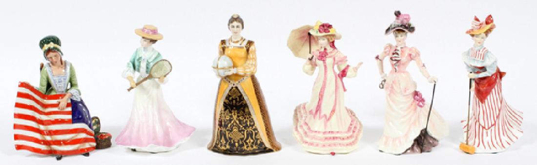 ROYAL DOULTON PORCELAIN FIGURINES SIX (1 of 2)