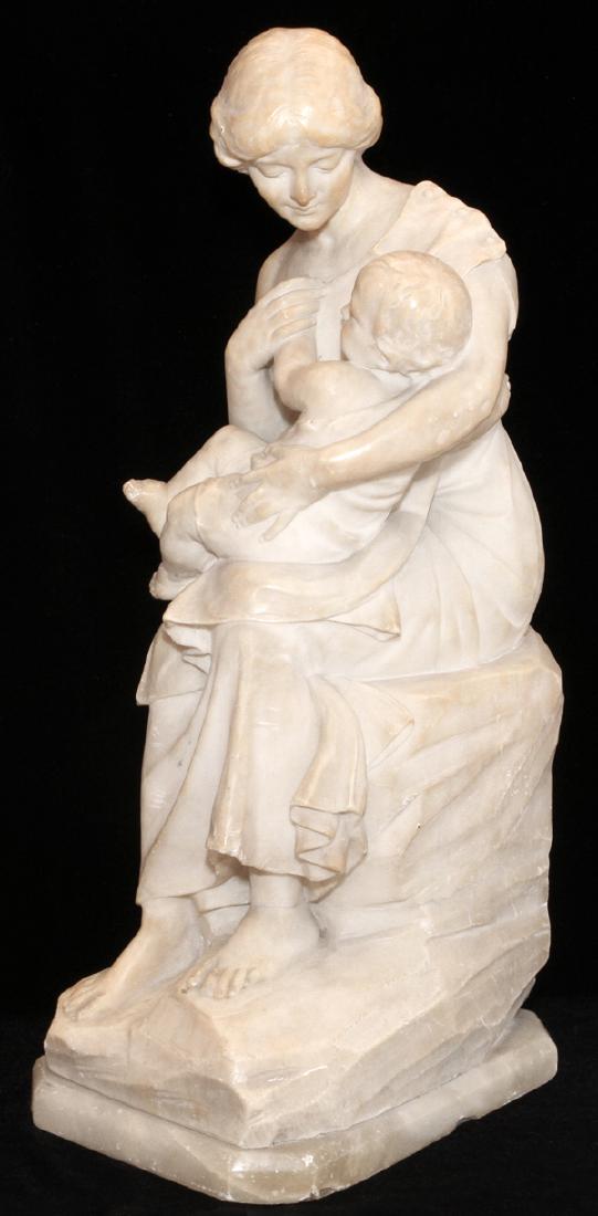 GUGLIELMO PUGI 19TH C. CARRARA MARBLE SCULPTURE (1 of 5)