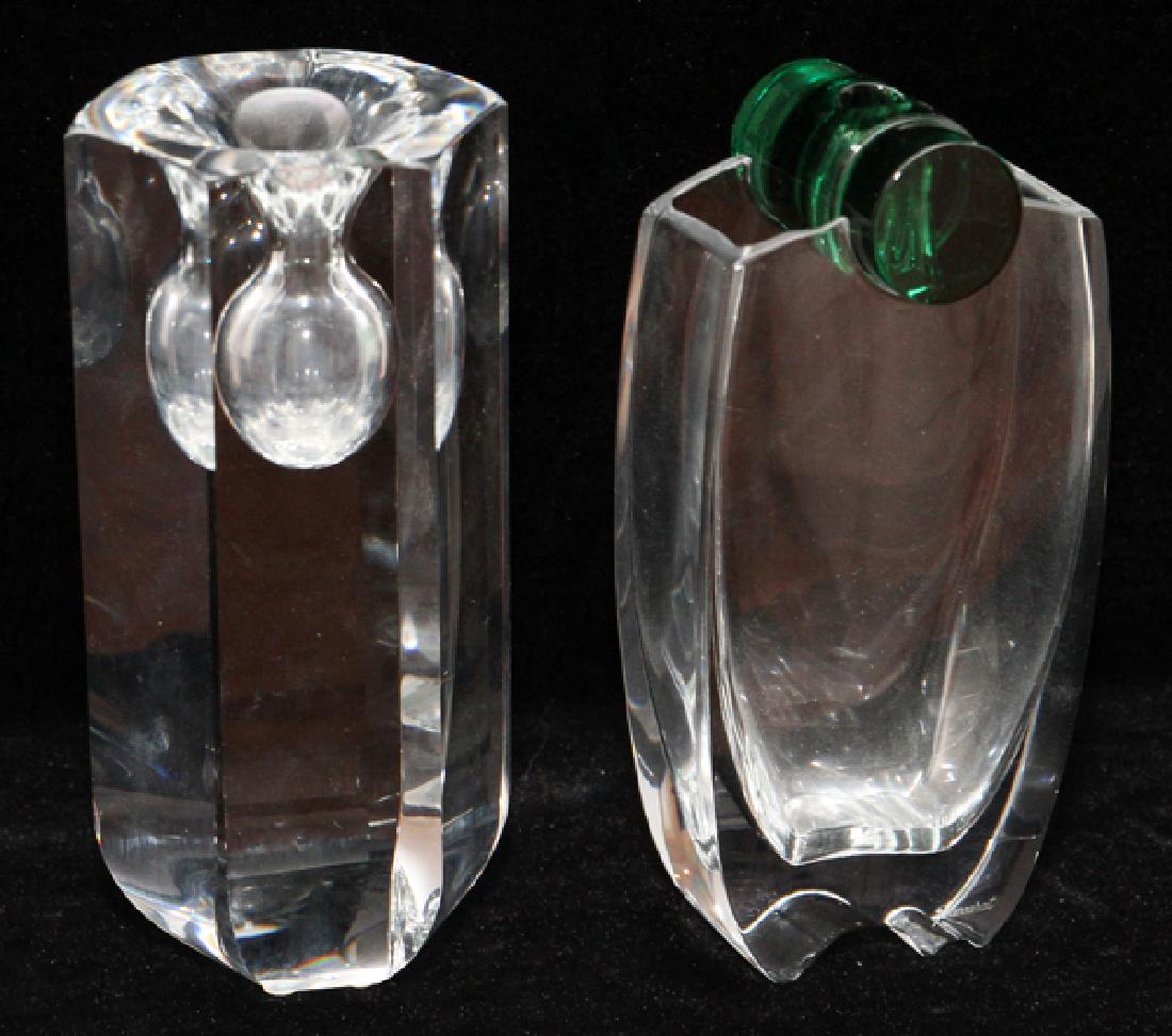 Baccarat And Hoya Crystal Vases Pair Apr 09 2017 Dumouchelles