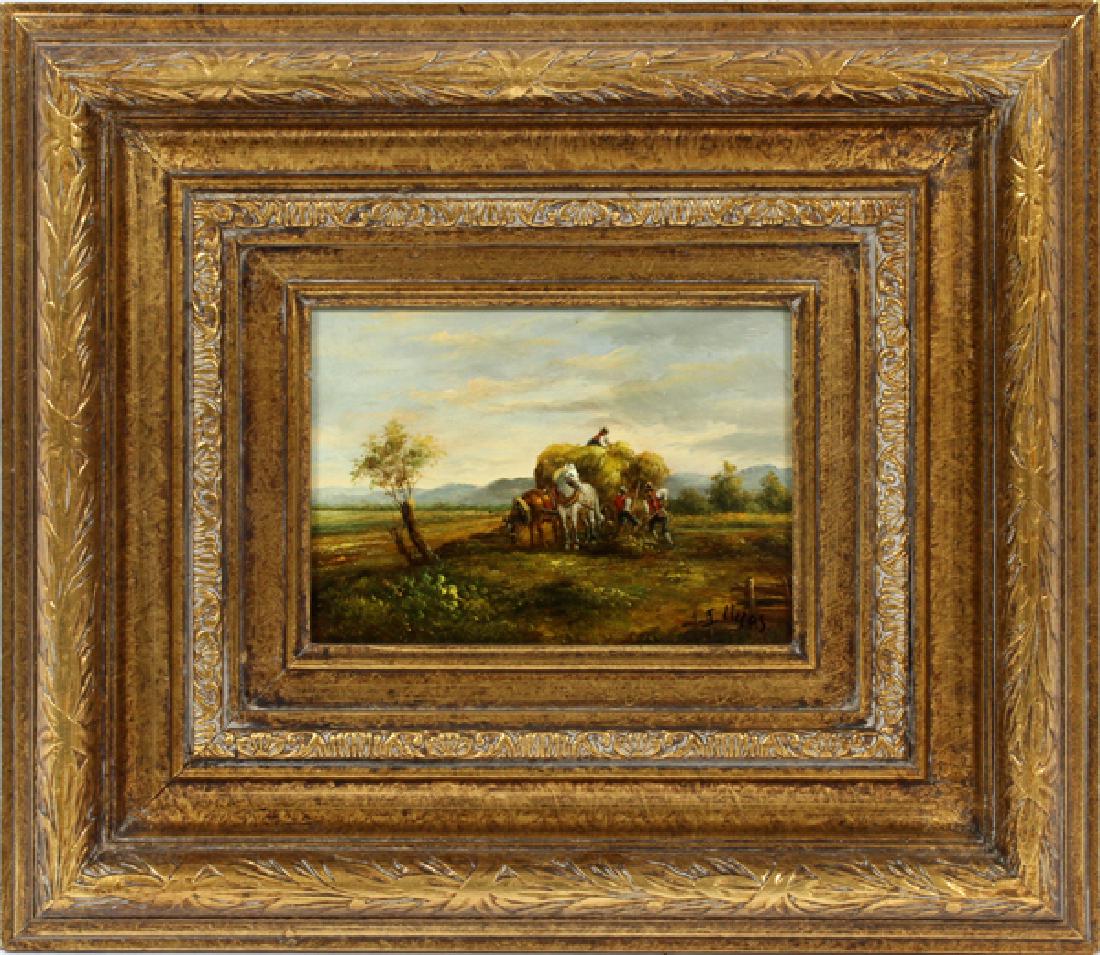 J. HAAS EUROPEAN CONTEMPORARY OIL ON BEVELED WOOD (1 of 3)