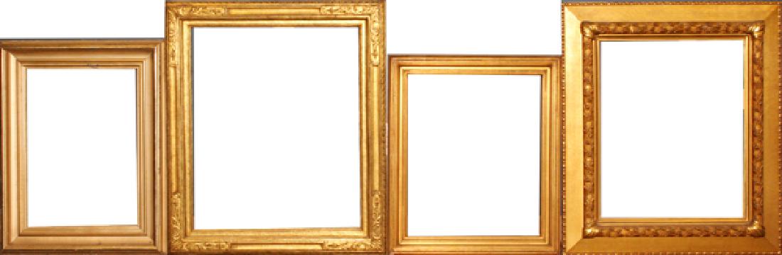 ANTIQUE GILT PICTURE FRAMES 5: ANTIQUE GILT PICTURE FRAMES, 5:The measurements of the first frame in the photo are as follows: Outer measurements of the frame are, height 31 1/2", width 24 1/2"; The interior measurements are height