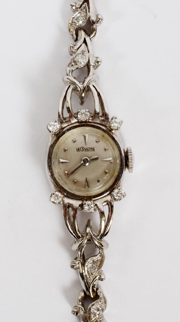 LE COULTRE DIAMOND & 18KT GOLD LADY'S WRIST WATCH (1 of 3)