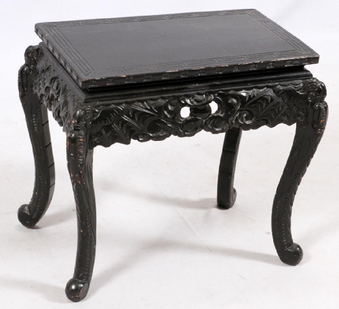 CHINESE EBONIZED WOOD TABLE CIRCA 1900 (1 of 2)