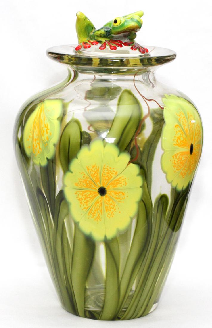 STUART ABELMAN STUDIO GLASS JAR 1998 TWO (1 of 4)