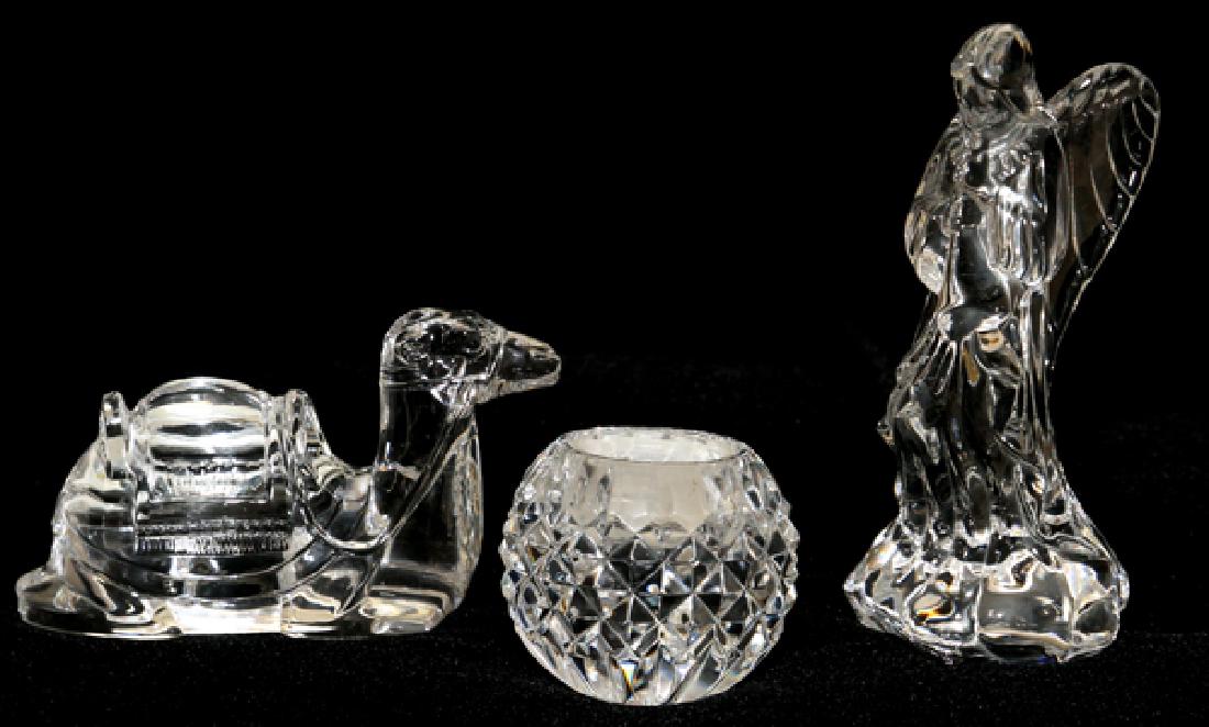 WATERFORD CRYSTAL FIGURES AND TEA LIGHT HOLDER (1 of 2)